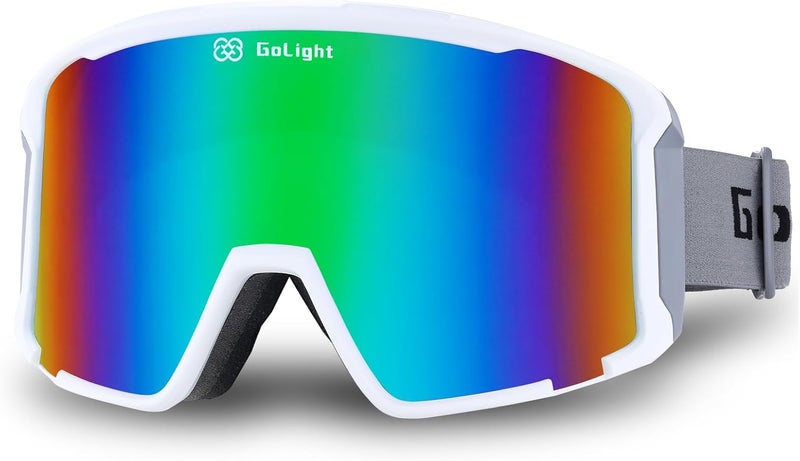 Golight OTG Ski Goggles – Hassle-Free Snow Goggles with Cylindrical REVO Lens, Anti-Fog Double Lens, UV400 & Comfortable Fit - Image 1